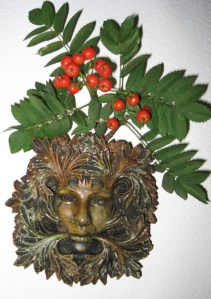Green Woman with Rowan Berries